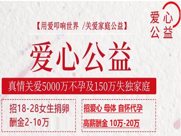 江岸捐卵助孕生子 爱心志愿者招募